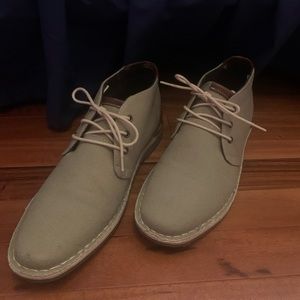 Green, brown leather Steve Madden dress shoes size 9 mens perfect condition